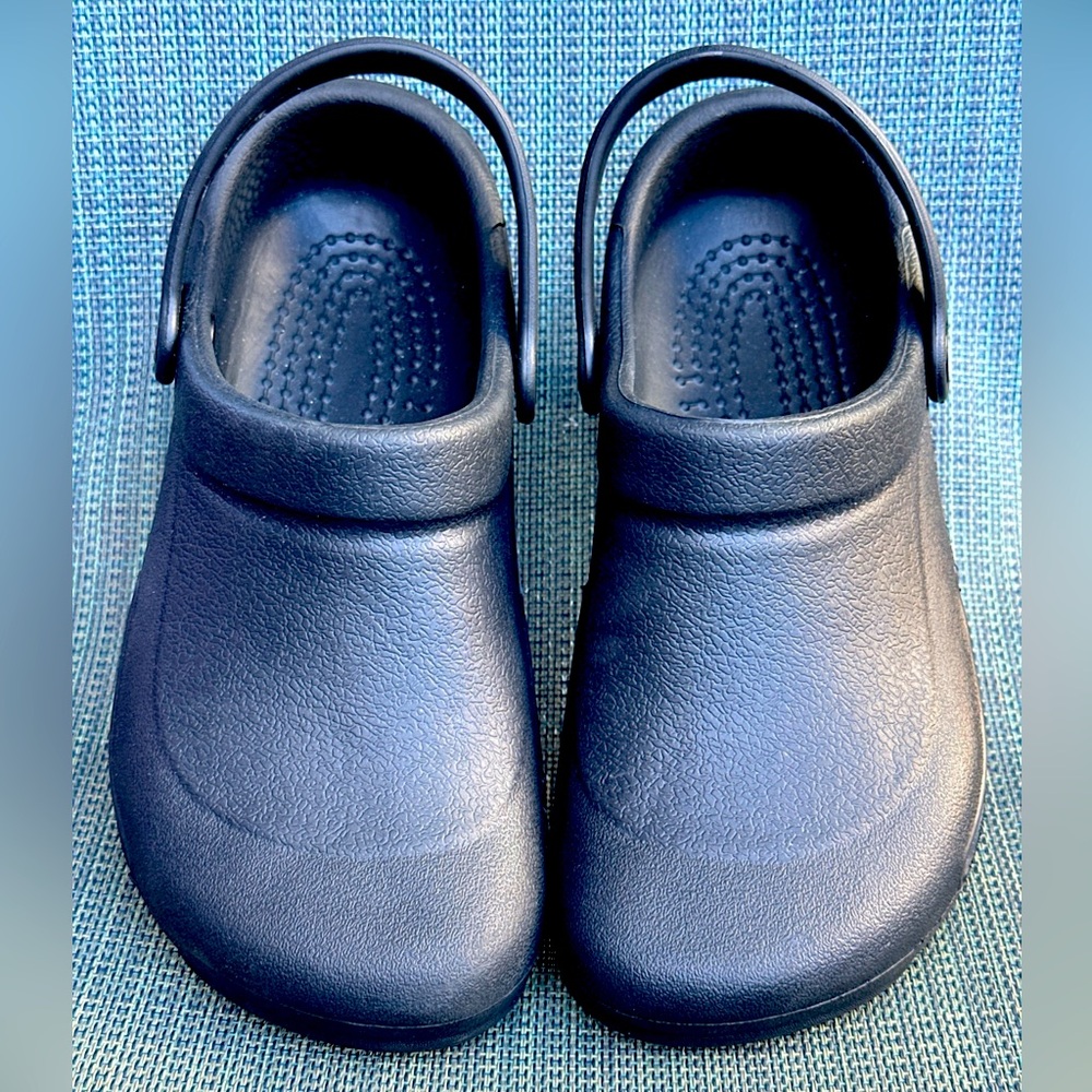 Crocs Specialist Work Clog Sandal Black Roomy Fit Mens 6 Womens 8 Solid - Picture 2 of 10